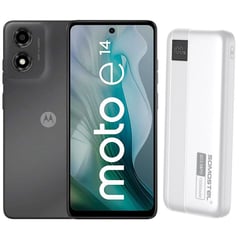 MOTOROLA - COMBO CELULAR E14 2+64GB + CARGADOR PORTATIL DE 10,000 MAH