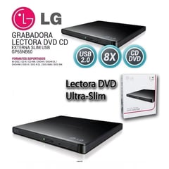 LG - Grabadora de DVD Portátil Ultra Slim