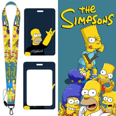 GENERICO - Lanyard con Fotocheck para ID Llave los Simpsons Moda Adultos Niños