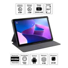 LENOVO - TABLET M10 CON CHIP 64GB 4GB FOLIO CASE TB328XU