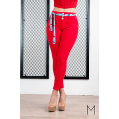 MUZANO JEANS - Jean Skinny Connie Rojo