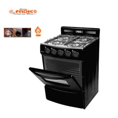 FADIC - Cocina con respaldar y Horno 20 Sami 4H Negro