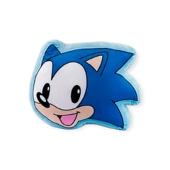 SONIC - Cojines de Personaje Favorito de Poliéster y Napa