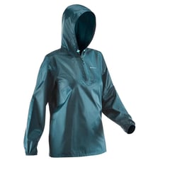 QUECHUA - Chubasquero de montaña y trekking Mujer Verde - S/M - Verde - S/M