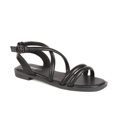 STHEF - Sandalia casual para mujer - NEGRO