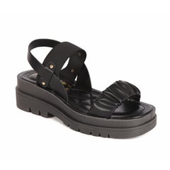 STHEF - Sandalia casual para mujer - NEGRO