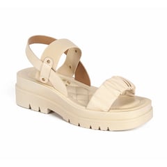 STHEF - Sandalia casual para mujer - CREMA