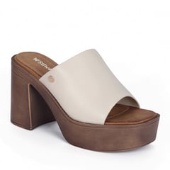 STHEF - Zapato Plataforma para mujer - CREMA