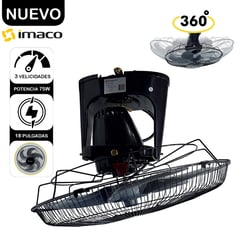 IMACO - Ventilador orbital 18 de techo 360° OCF 7919