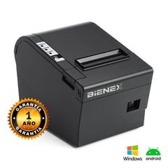 BIENEX - Impresora ticketera termica 80mm BLUETOOTH USB 80mm