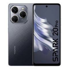 TECNO MOBILE - Tecno Spark 20 PRO KJ6 256GB ROM+ 16GB RAM (8GB +8GB RAM EXTENDIDA) COLOR: MOONLIT BLACK