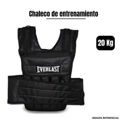 GENERICO - Chaleco con Peso 20Kg Negro