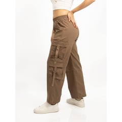 TENKI - Pantalones cargo para mujer stretch spandex de pierna ancha