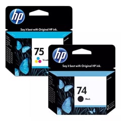 HP - Kit Tinta 74, 75 Negro, Tricolor