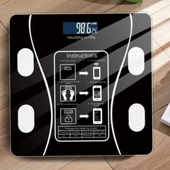 GENERICO - BALANZA DIGITAL SMART BLUETOOH PORTÁTIL 180KG NEGRO