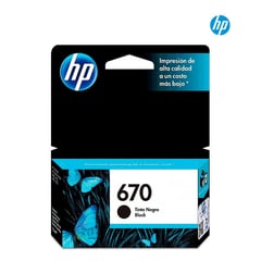 HP - CARTUCHO DE TINTA 670 NEGRO (CZ113AL)