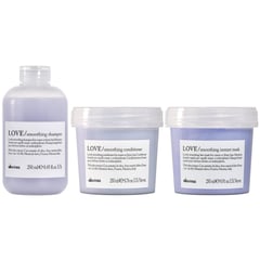 DAVINES - Shampoo 250ml + Acondicionador + Mascarilla Love Smoothing