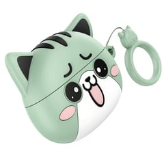 GENERICO - Ew48 Auriculares Estéreo Inalámbricos Con Funda De Gatito Verde