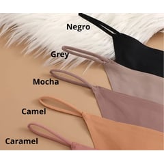 GENERICO - Tangas 3pack seamless hilo - Negro Caramel Beige