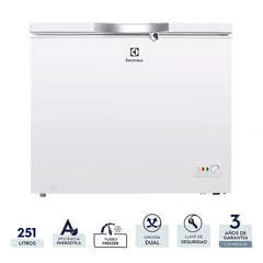 ELECTROLUX - Congelador Horizontal Frost 251 Litros EFCC25C2HUW