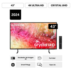 SAMSUNG - TV 43" UN43DU7000 SMART LED TV 4K-ULTRA HD