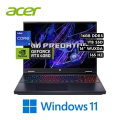 ACER - Laptop Gaming Predator Helios Neo 16 Intel i9 14900HX 16GB 1TB SSD RTX 4060 8GB 16″ WUXGA WIN11