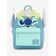 LOUNGEFLY - Mini Mochila Stitch Flores