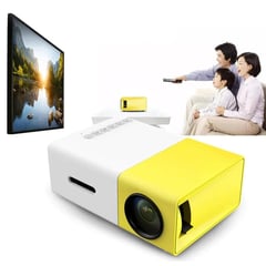 GENERICO - Proyector portatil multimedia led 1080p con control remoto