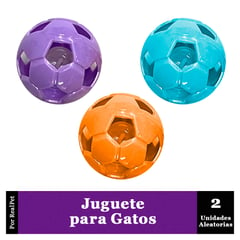 MARCA - Juguete de Pelota Fútbol para Gato 2 Unidades 38cm