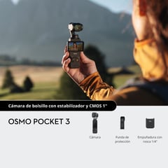 DJI - Cámara Osmo Pocket 3 CMOS 1 y vídeo 4K120 fps