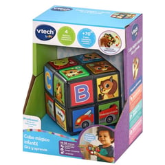 VTECH - V-Tech Cubo Mágico Infantil Gira y Aprende