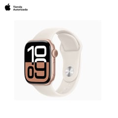 APPLE - Watch Series 10 42mm Gps S/M Oro Rosa Sport Band Star Light