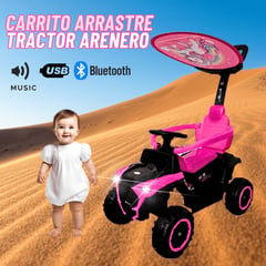 GENERICO - Carro Juguete Arrastre Tractor con Bluetooth para niña