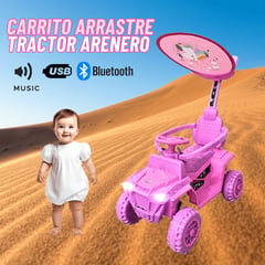 GENERICO - Carro Juguete Arrastre Tractor con Bluetooth para niña