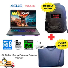 Laptop Rog Strix G16 G614jv Core I9-13980hx 16gb Rtx4060 8gb Ram 1tb Ssd