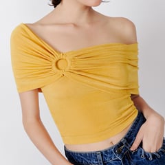 LUVARO - Top off shoulder aro para mujer