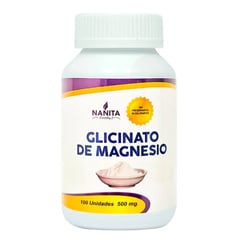 GENERICO - Glicinato de Magnesio en Cápsulas 500 mg x 100 u - Nanita