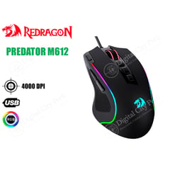 REDRAGON - MOUSE PREDATOR M612 BLACK