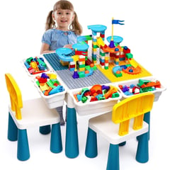 BABY - Mesa Lego 6 en 1 Multifuncional con Bloques de Construcción