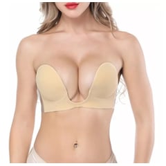 BRA - Brasier Push Up Escote Profundo Straple Sin Espalda