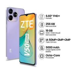 ZTE - BLADE V50 DESIGN 6+10RAM 256GB - MORADO