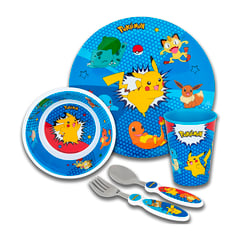 POKEMON - SET COMIDA NIÑOS COLOR AZUL