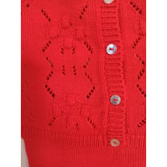 GENERICO - Conjunto Bebe Rojo 2 piezas Chaqueta + Pantalon MANDALAY KNITS