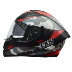 GENERICO - CASCO MOTO CES CERTIFICADO DOBLE VISOR MATE - TALLA S