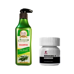 NEVADA NATURAL PRODUCTS - MINOXIDIL 5MG 60 CÁPSULAS + SHAMPOO DE ROMERO 520ML.