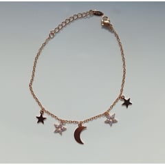 MORITA BAG STORE - PULSERA CON DIJE DE ESTRELLA Y LUNA PARA MUJER