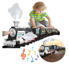 GENERICO - Tren Gigante Eléctrico Musical Luminoso Bota Humo Navideño