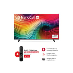 LG - Smart TV 55 NANOCELL 4K UHD 55NANO80TSA 2024 - Incluye Control Magic