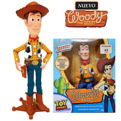 DISNEY PIXAR - Juguete Woody Muñeco Interactivo de Toy Story 36 cm