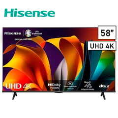 HISENSE - Televisor 58" 4K UHD 58A6N 2024 con Alexa Smart TV